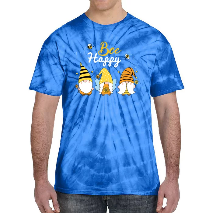 Cute Bee Happy Beekeeping Gnome Beekeeper Apiarist Cool Gift Tie-Dye T-Shirt