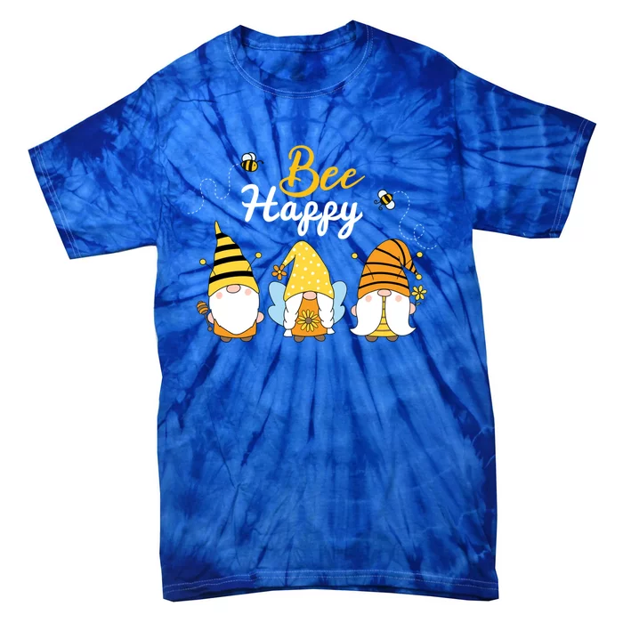 Cute Bee Happy Beekeeping Gnome Beekeeper Apiarist Cool Gift Tie-Dye T-Shirt