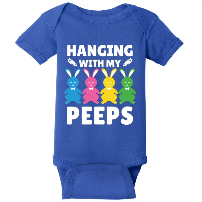 Cute Bunnies Hanging With My Peeps Cool Gift Baby Bodysuit