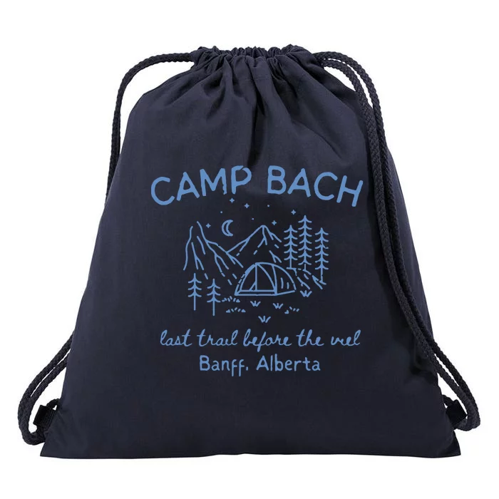 Camp Bachelorette Hiking Bachelorette Drawstring Bag