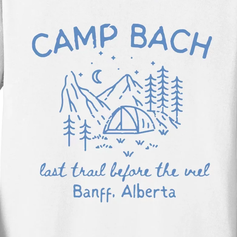 Camp Bachelorette Hiking Bachelorette Kids Long Sleeve Shirt