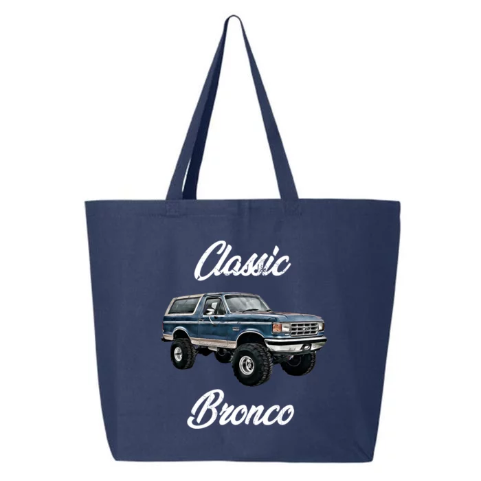 Classic Bronco Horse On Truck Lifted Square Body Offroad 4x4 Gift 25L Jumbo Tote