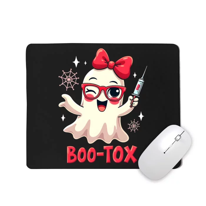 Cute Bootox Halloween Pun Ghost Funny Spooky Design Mousepad