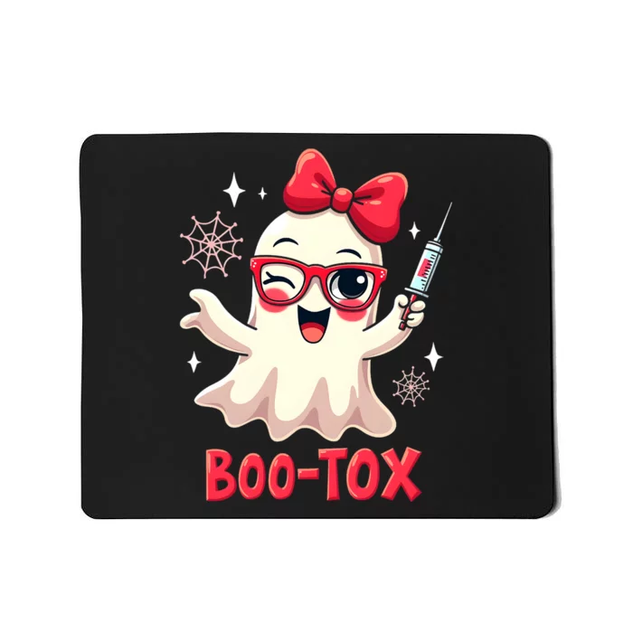 Cute Bootox Halloween Pun Ghost Funny Spooky Design Mousepad