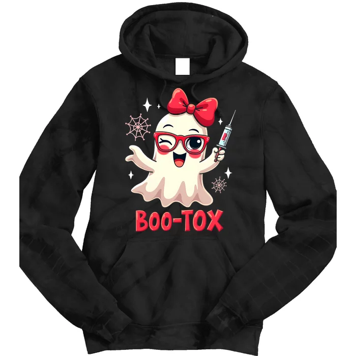 Cute Bootox Halloween Pun Ghost Funny Spooky Design Tie Dye Hoodie