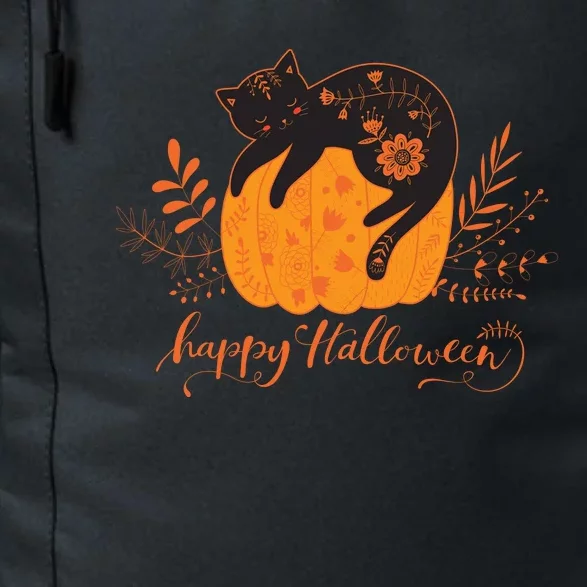 Cute Boho Halloween Black Cat Fall Pumpkin Daily Commute Backpack