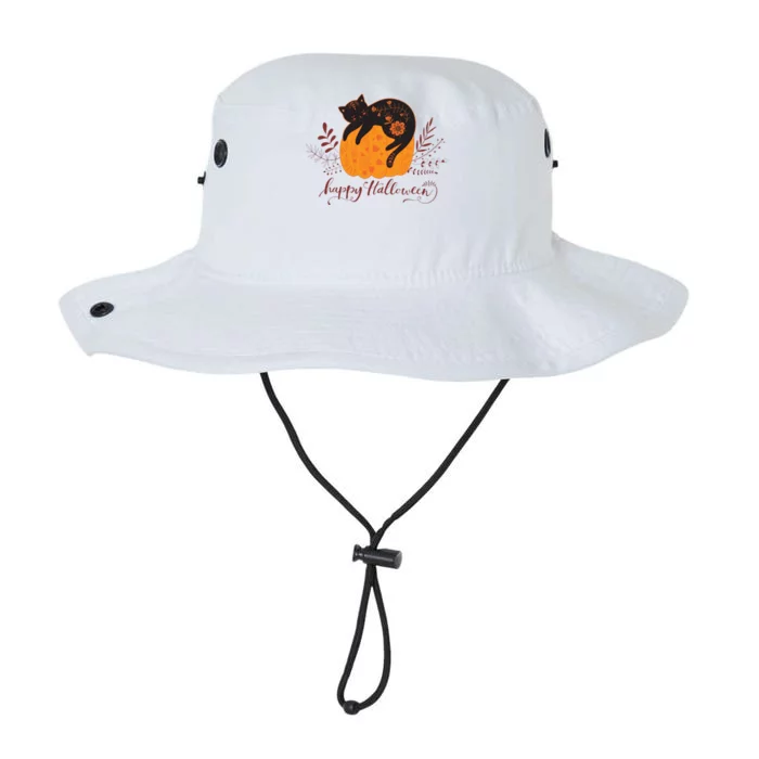 Cute Boho Halloween Black Cat Fall Pumpkin Legacy Cool Fit Booney Bucket Hat