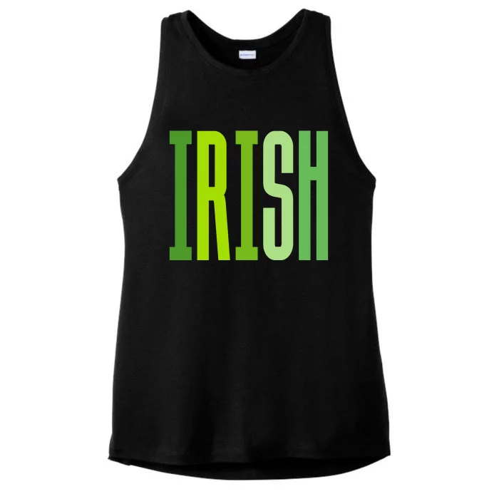 Cute Boho Irish Saint Patricks Day Ladies Tri-Blend Wicking Tank