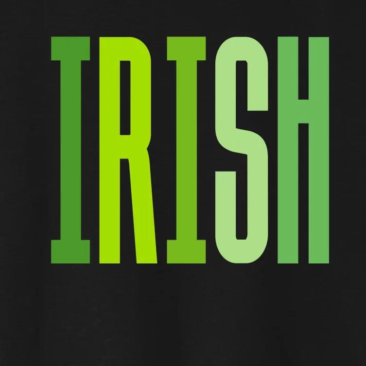 Cute Boho Irish Saint Patricks Day Women's Crop Top Tee