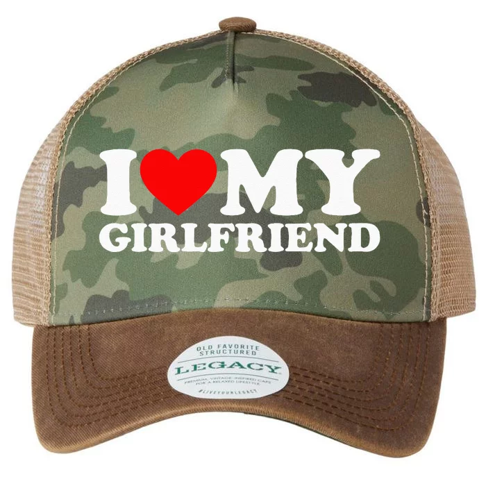 Classic Black I Love My Girlfriend Legacy Tie Dye Trucker Hat