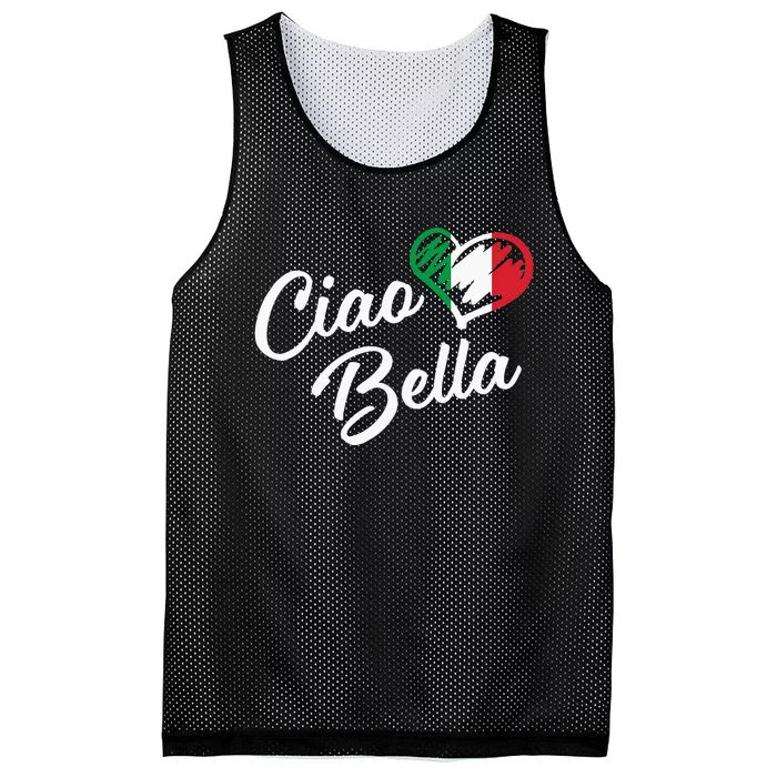 Ciao Bella Italian Hello Beautiful Gift Mesh Reversible Basketball Jersey Tank