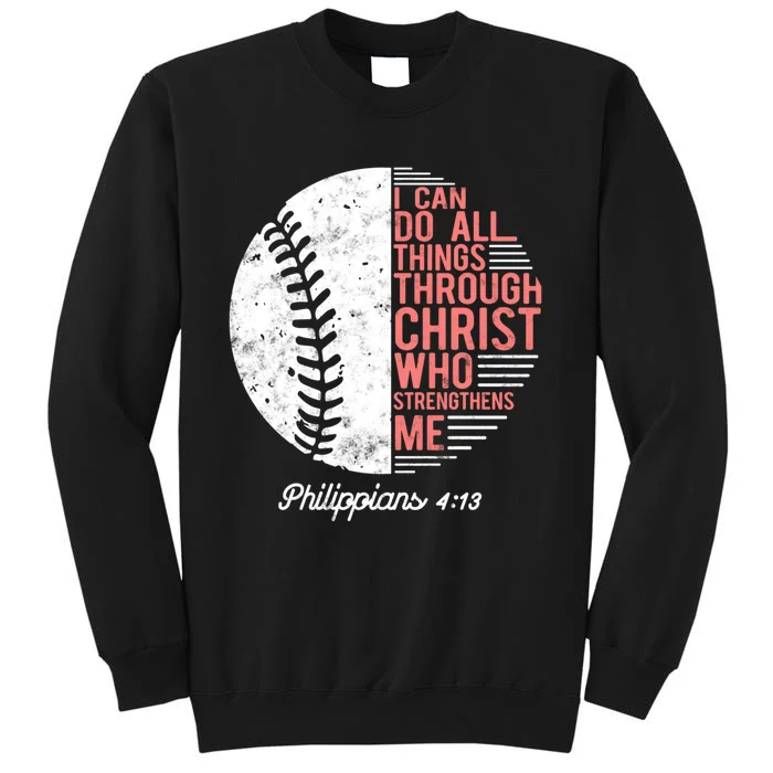 Christian Baseball I Can Do All Things Philippians Sweatshirt