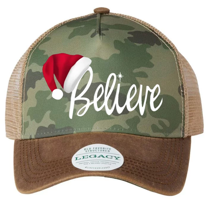 Christmas Believe In Santa Claus Legacy Tie Dye Trucker Hat