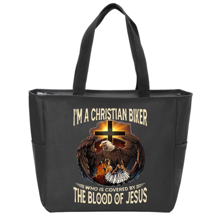 Christian Biker IM That Motorcycle Riding Jesus Freak Faith Zip Tote Bag