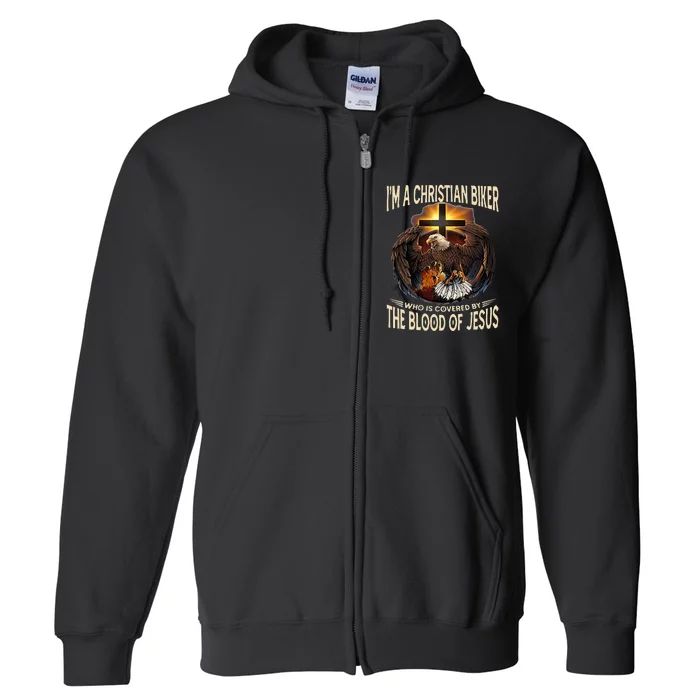 Christian Biker IM That Motorcycle Riding Jesus Freak Faith Full Zip Hoodie