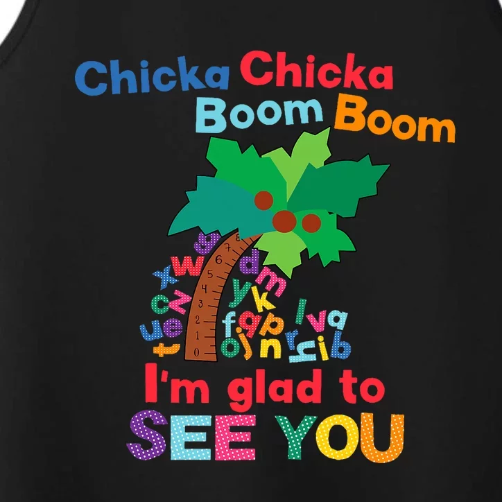 Chicka Boom IM Glad To See You Performance Tank