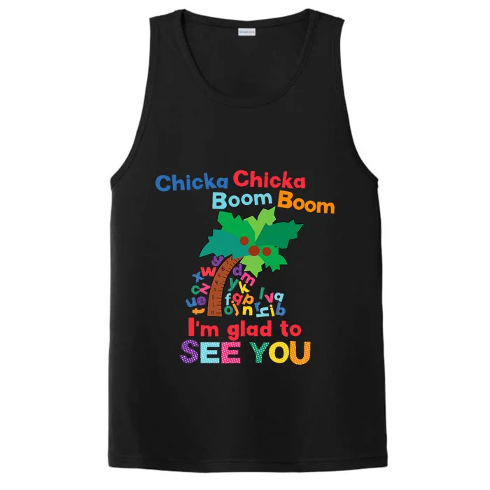 Chicka Boom IM Glad To See You Performance Tank