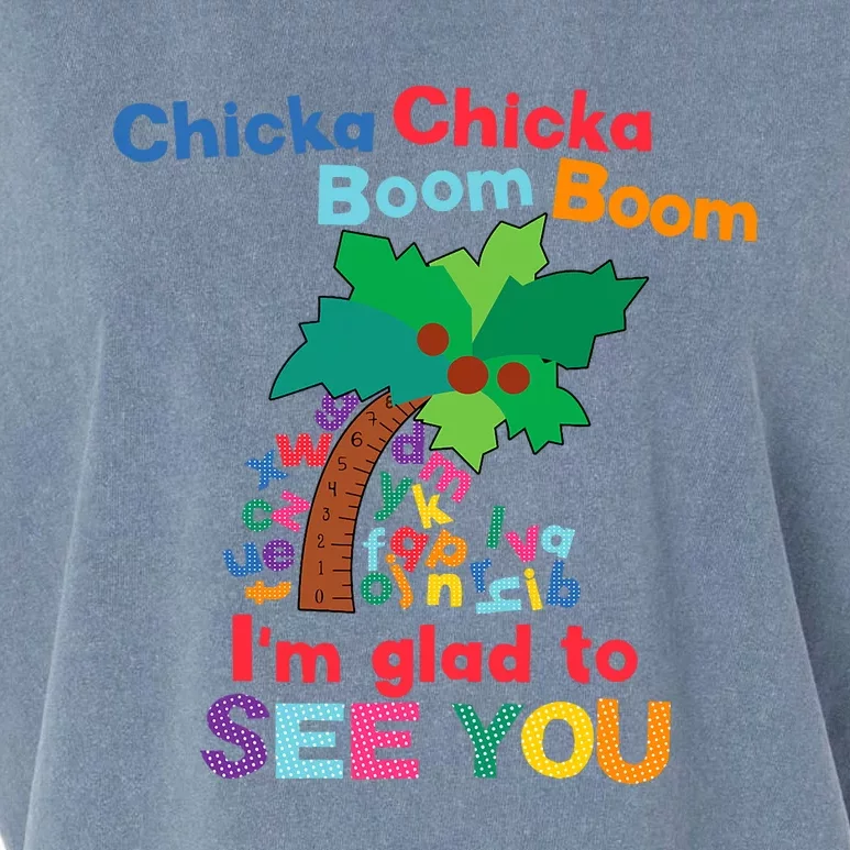 Chicka Boom IM Glad To See You Garment-Dyed Women's Muscle Tee