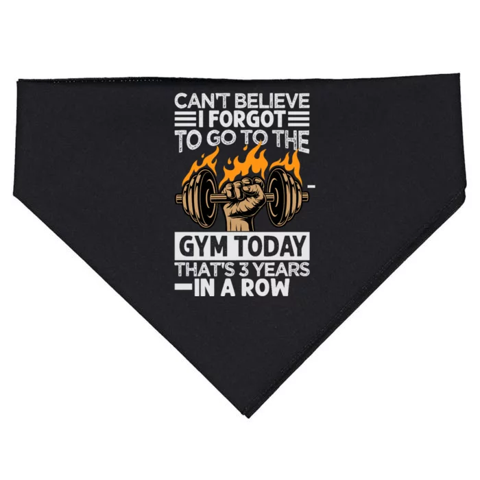 Can't Believe I Forgot To Go To The Gym Today Funny Premium USA-Made Doggie Bandana