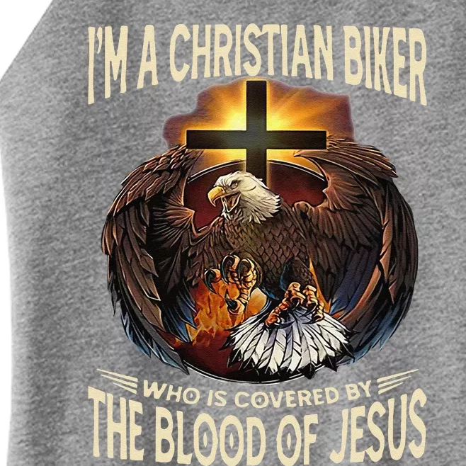 Christian Biker Im That Motorcycle Riding Jesus Freak Faith Gift Women’s Perfect Tri Rocker Tank