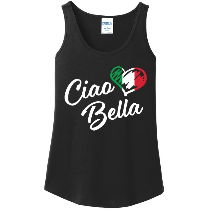 Ciao Bella Italian Hello Beautiful Gift Ladies Essential Tank