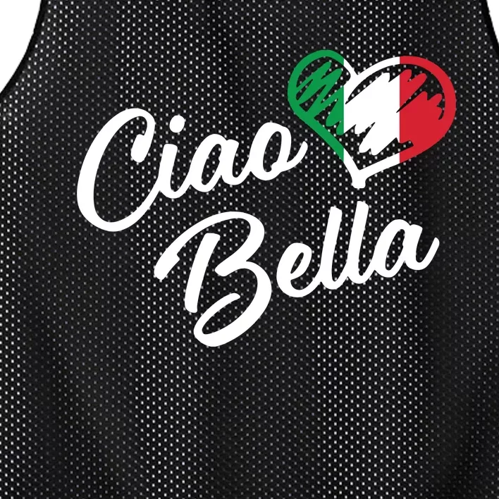 Ciao Bella Italian Hello Beautiful Gift Mesh Reversible Basketball Jersey Tank