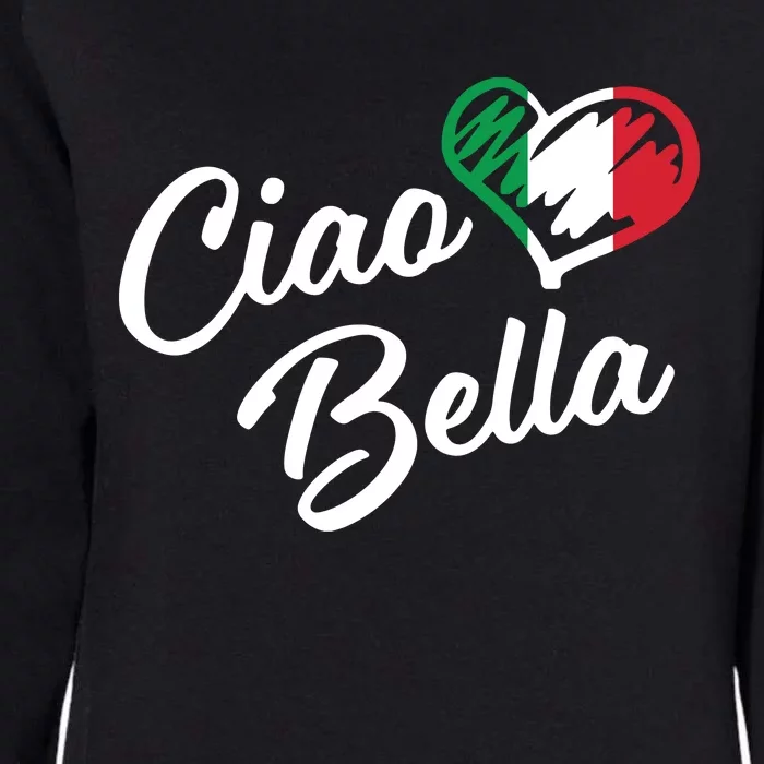 Ciao Bella Italian Hello Beautiful Gift Womens California Wash Sweatshirt