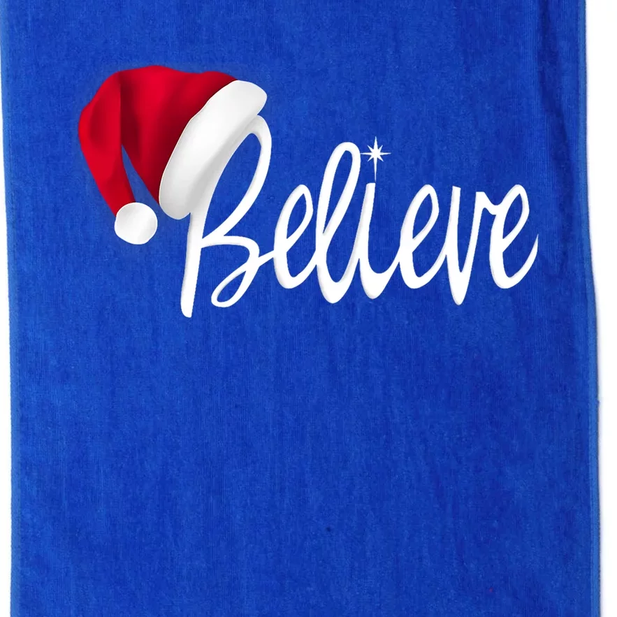 Christmas Believe In Santa Claus Family Matching Christmas Great Gift Platinum Collection Golf Towel