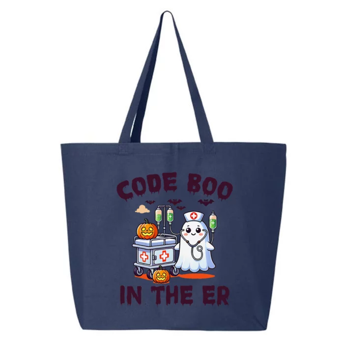 Code Boo In The Er Halloween Spooky Er Nurse Emergency Room 25L Jumbo Tote