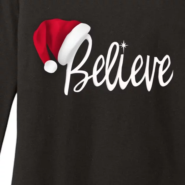 Christmas - Believe in Santa Claus Shirt Womens CVC Long Sleeve Shirt