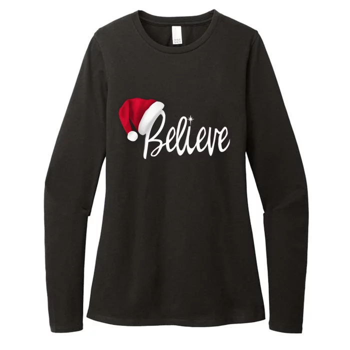 Christmas - Believe in Santa Claus Shirt Womens CVC Long Sleeve Shirt