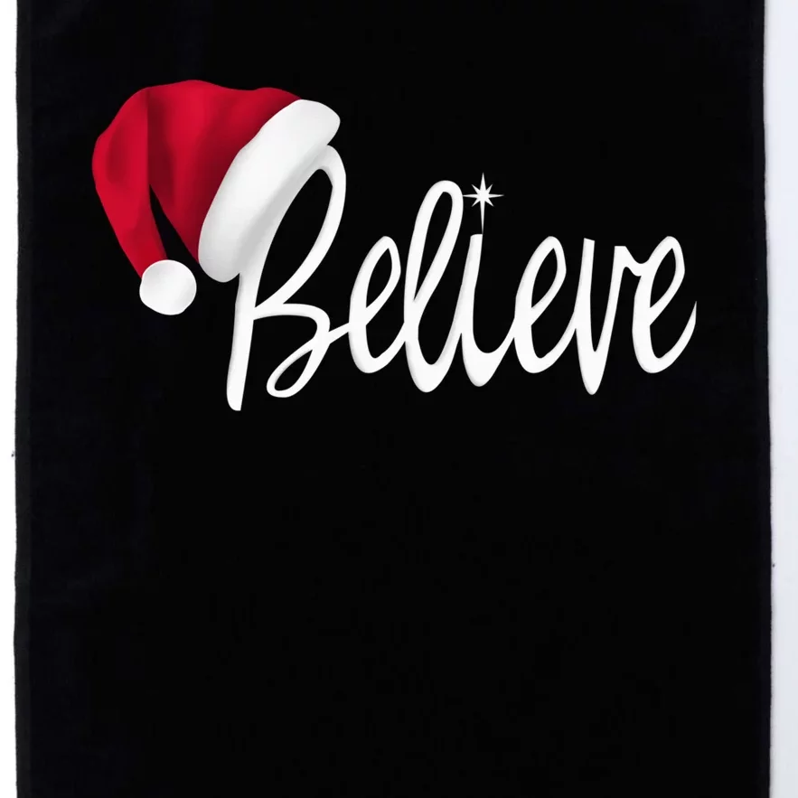 Christmas - Believe in Santa Claus Shirt Platinum Collection Golf Towel