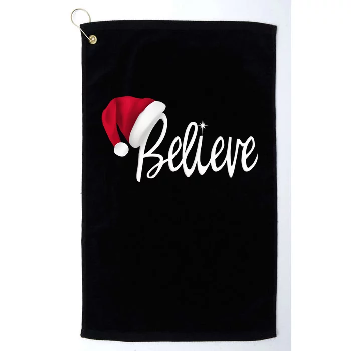 Christmas - Believe in Santa Claus Shirt Platinum Collection Golf Towel