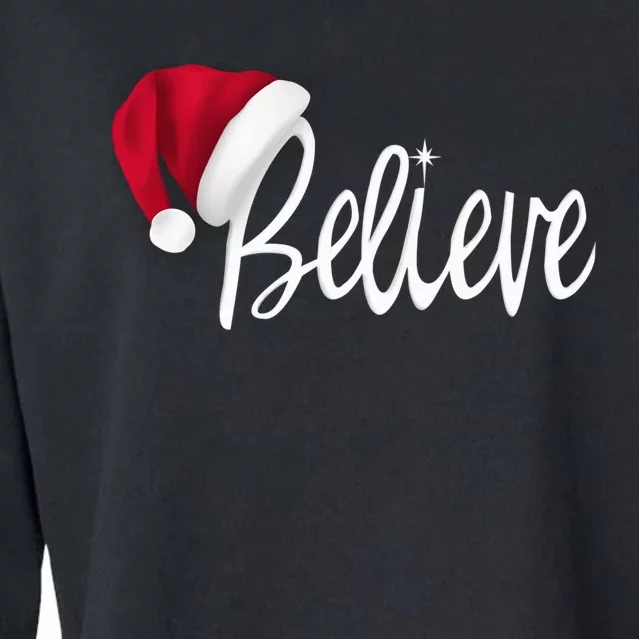 Christmas - Believe in Santa Claus Shirt Cropped Pullover Crew