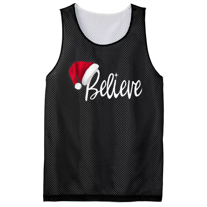 Christmas - Believe in Santa Claus Shirt Shirt Mesh Reversible Basketball Jersey Tank