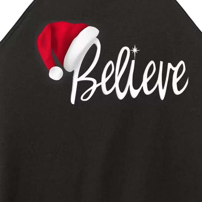 Christmas - Believe in Santa Claus Shirt Shirt Women’s Perfect Tri Rocker Tank