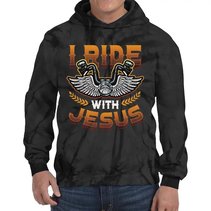 Christian Biker I'm That Motorcycle Riding Jesus Freak Faith Tie Dye Hoodie