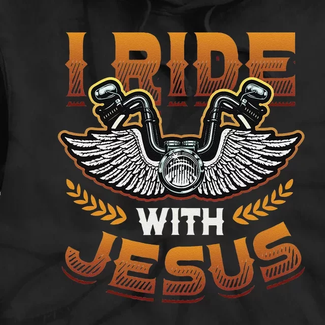 Christian Biker I'm That Motorcycle Riding Jesus Freak Faith Tie Dye Hoodie