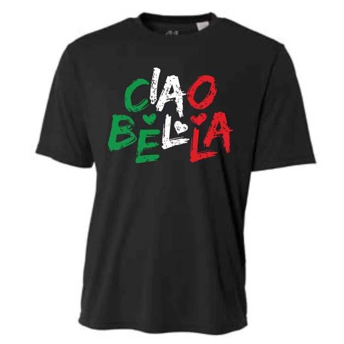 Ciao Bella Italy Flag Shirts Gift For Italians Cooling Performance Crew T-Shirt