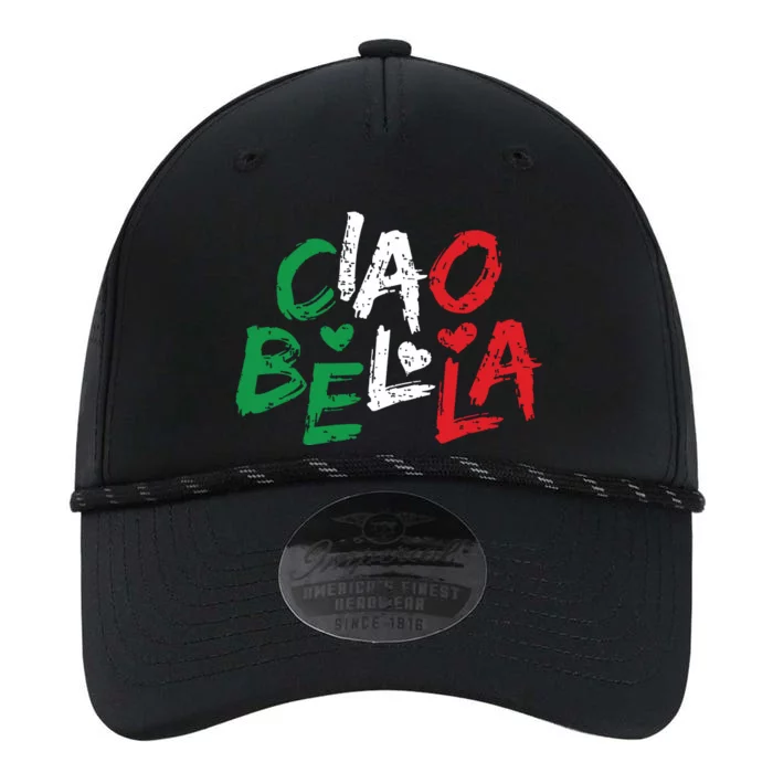 Ciao Bella Italy Flag Shirts Gift For Italians Performance The Dyno Cap