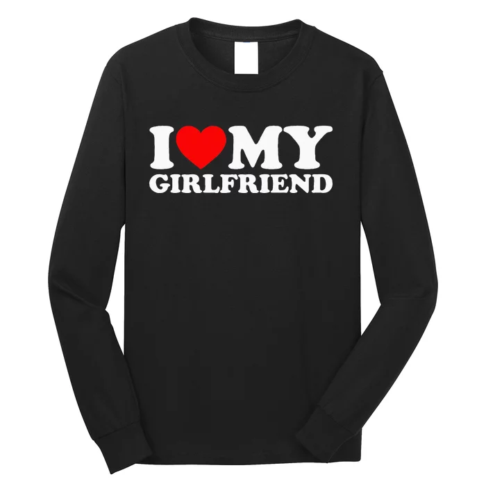 Classic Black I Love My Girlfriend Long Sleeve Shirt