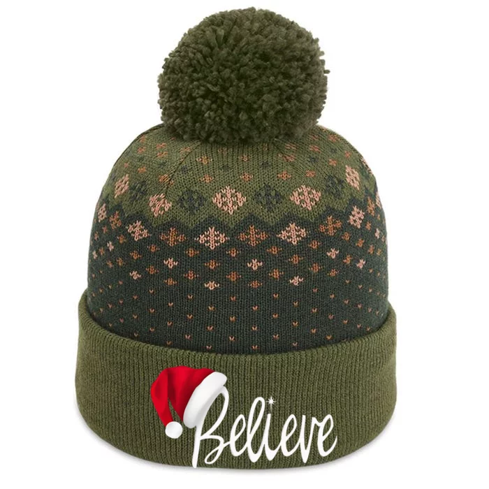 Christmas Believe In Santa Claus The Baniff Cuffed Pom Beanie