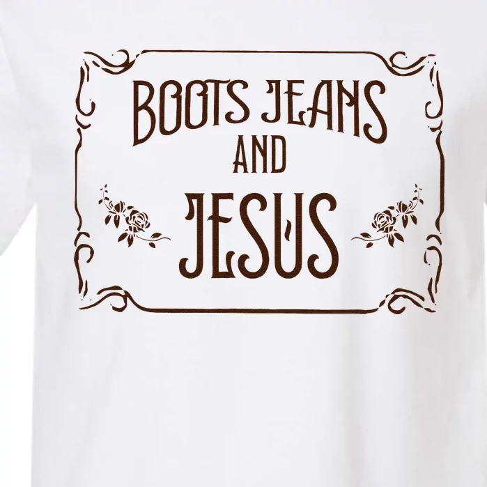 Cute Boots Jeans And Jesus Cow Cow Country Western Garment-Dyed Heavyweight T-Shirt