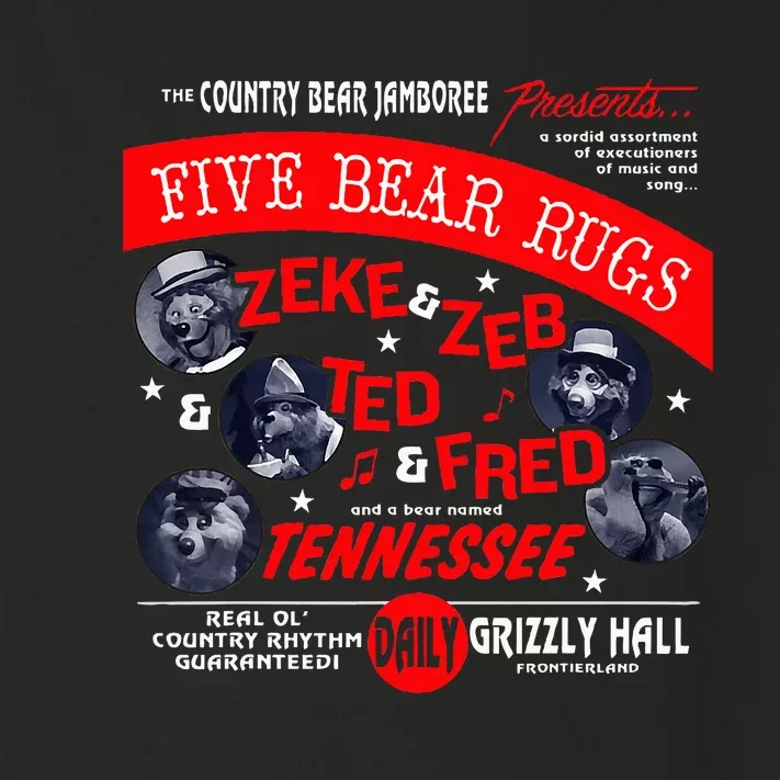 Country Bear Jamboree Real Old Country Rhythm Five Bear Rugs Toddler Long Sleeve Shirt