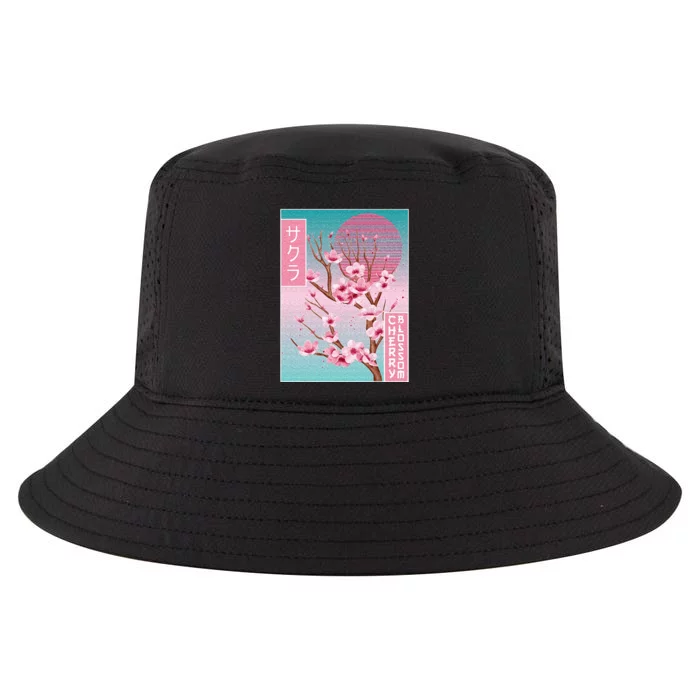 Cherry Blossom Japanese Sakura Vaporwave Aesthetic Cool Comfort Performance Bucket Hat