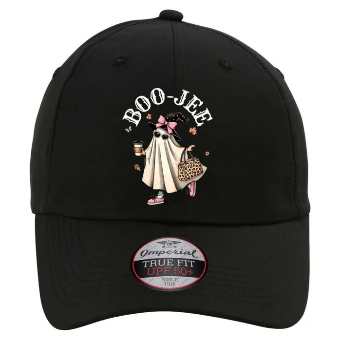 Cute Boo Jee Ghost Halloween Leopard Ghost Coffee The Original Performance Cap