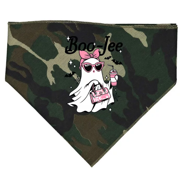 Cute Boo Jee Ghost Halloween Bandana Ghost Coffee USA-Made Doggie Bandana