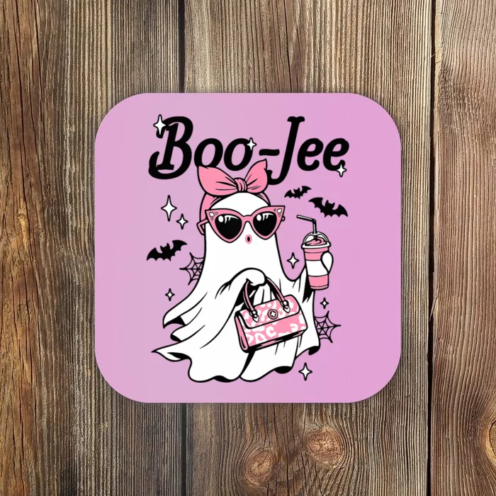 Cute Boo Jee Ghost Halloween Bandana Ghost Coffee Coaster