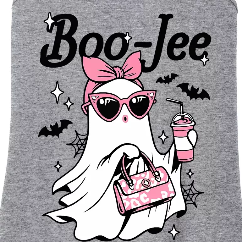 Cute Boo Jee Ghost Halloween Bandana Ghost Coffee Ladies Essential Tank