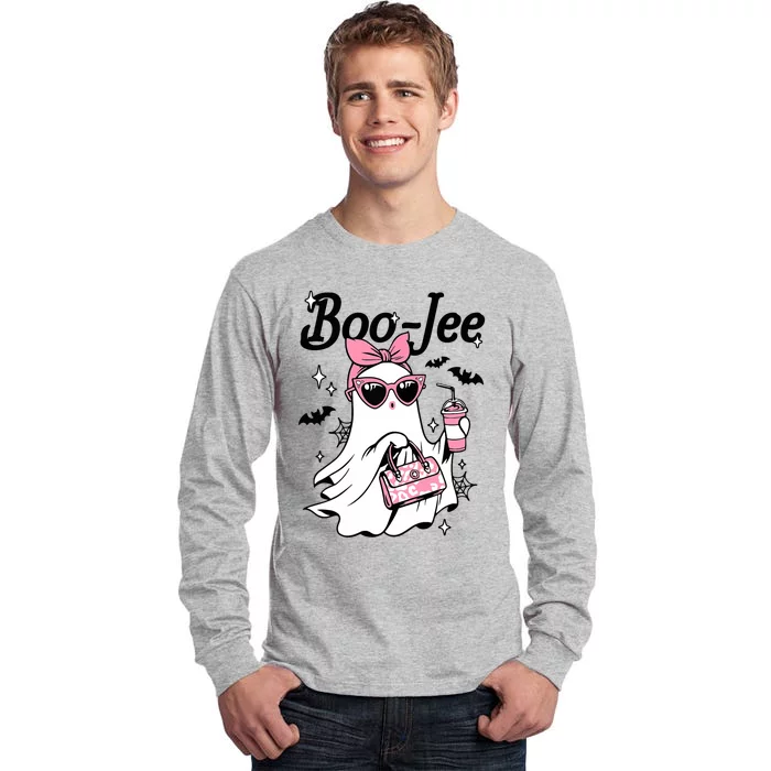 Cute Boo Jee Ghost Halloween Bandana Ghost Coffee Tall Long Sleeve T-Shirt